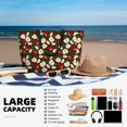 thumbnail image 5 of Daiia Red Fruit Beach Travel Bag - Water-Resistant Beach Bag, Lightweight Tote with 7 Pockets for Women and Men - Gym,Pool,Camping,Reusable Grocery Bag, 5 of 7