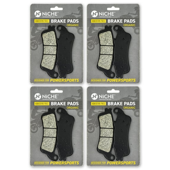 Niche Rear Brake Pad Set for Honda Goldwing F6B Organic Motorcycle 4 Pack 519-KPA2651D