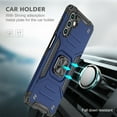 thumbnail image 5 of SaniMore for Samsung Galaxy A14 5G Magnetic Case, Rugged PC & TPU Bumpers Cover Built-in Car Mount & Ring Kickstand Military Grade Shockproof Protective Shell for Samsung A14 5G, Blue, 5 of 7