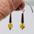 thumbnail image 6 of Amber Sterling Silver Bead Earrings | 1 1/2" Long | Yellow | 1 Pair |, 6 of 11