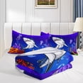 thumbnail image 3 of Hosima 3-Piece 3D Digital Printed Comforter Series of Children's and Adult Bedding with Aliens, Colorful Scales and Other Patterns,DLC29-Twin-C, 3 of 8