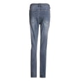 thumbnail image 3 of EYIIYE Men Casual Ripped Hole Jeans, Middle Waist Pencil Denim Trousers, 3 of 9