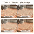 thumbnail image 7 of ODIKA 4'x6' Washable Area Rug Stain Resistant, Low Pile, Easy Care Geometric Vintage Mosaic Distressed Interlocking Motif Mid Century for Dorm Room, Small Living, 7 of 7