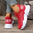 thumbnail image 6 of Willtoo Women's Breathable Walking Running Shoes Casual Lace Up Tennis Sneakers Non Slip Work Sport Athletic Orthopedic Shoes, 6 of 6