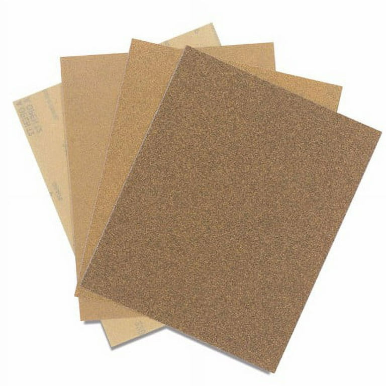 Wideskall 24 Sheets Assorted 100 - 240 Grits Sandpaper Sanding Paper 9 x  11 inch Assortment LOT 