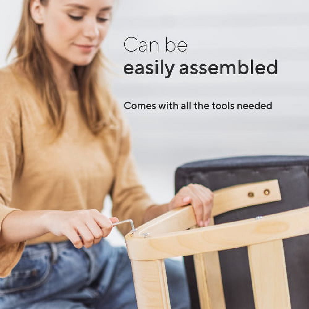 Luxton Ergonomic Kneeling Chair - Comfortable Padded Office Desk Chair for Posture Support - Angled Rocking Stool & Balancing Seat - Natural Relief for Neck or Back Pain