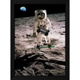 thumbnail image 2 of Astrolabs 18x24 Black Modern Wood Framed Wall Art Titled - Moonskating - NASA, 2 of 6