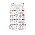 thumbnail image 5 of GERsome 4th of July Tank Tops Women's V-Neck Loose Fit Sleeveless Patriotic Summer T-Shirts Size L, 5 of 6