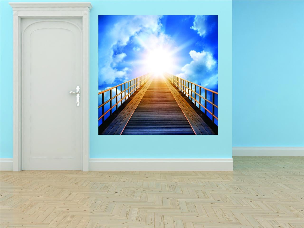 Design With Vinyl Artwork Bridge To Heaven Into Shinning Sun Cloud