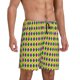 thumbnail image 2 of Balery Mardi Gras Purple Yellow Plaid Pantalones cortos de pijama de punto de algodón para hombre con cinturilla y bolsillos-3X-Large, 2 of 6