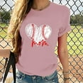 thumbnail image 3 of Birdeem Blouse T-Shirt à Manches Courtes Col Rond Imprimé Ample pour Femmes, 3 of 5