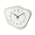 thumbnail image 5 of deevoka Hanging Clock Silent Family Friends Wall Art Decor Office Acrylic Wall Clock Beige, 5 of 9