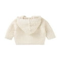 thumbnail image 3 of MesaSe Infant Baby Hooded Sweaters Solid Color Long Sleeve Button-Open Warm Outwear Winter, 3 of 10