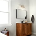 thumbnail image 6 of Kichler Brinley 15.75" 2 Light Brushed Nickel Vanity Light with Clear Glass Shades, 6 of 7
