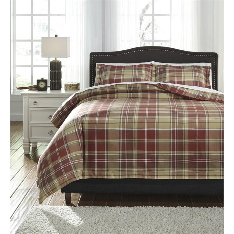 Ashley Danail King Duvet Cover Set In Red Walmart Canada