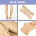 thumbnail image 3 of 2 Pairs Open Toe Zipper Medical Sport Copper Compression Socks With Anti-slip Silicone for Women & Men Circulation 15-20 mmhg is Best Support for Athletic Running Cycling, Nursing, Travel, 3 of 6