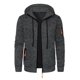 thumbnail image 2 of Ceisia Men's Loose Fit Heathered Hooded Zip-Up Sweatshirt with Contrast Zippers Gift, 2 of 5