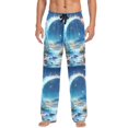 thumbnail image 7 of FORMRS Mens Pajama Pants with Pockets Sleepwear Lounge Bottoms Sizes S-2XL, Floral Moon, 7 of 7
