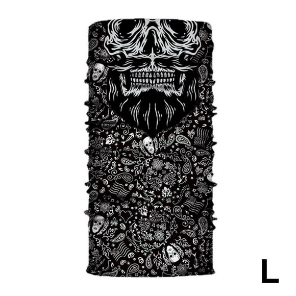 Skull Half Face Series Magic Scarf Seamless Protection Warm Neck Outdoor Equipment Mask