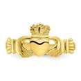 thumbnail image 4 of 10k Yellow Gold Ladies Claddagh Ring Celtic, 4 of 9
