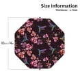 thumbnail image 2 of Fuzoiu Humming Bird And Tropical Print Leather Coasters Set,Drink Coasters Set of 4,for Tabletop Protection, Durable PVC Coasters,Home Décor and Housewarming Gift-Octagon, 2 of 6