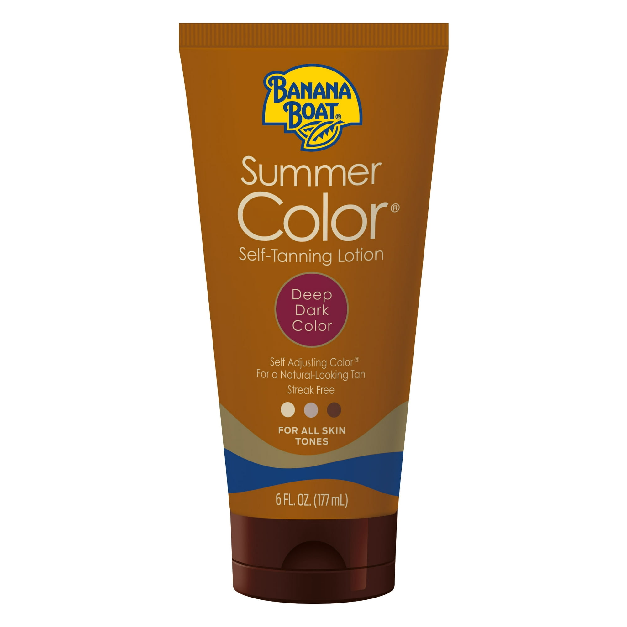 Banana Boat Summer Color Self Tanning Lotion, Dark Self Tanner Lotion, 6 fl oz