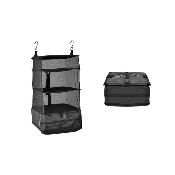 Organisateur de Voyage à 4 Niveaux, Cubes de Compression, Étagères pour Bagages et Valises, pour Voyage et Croisière