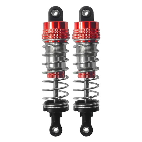 Kokiya Alloy RC Shock Absorbers Replaces Upgrade Parts Practical for 1:14 Scale Front Red