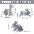 thumbnail image 3 of QIXI Candlestick Holders Easter Bunny Candle Holder Silicone Mold B Table Decor Off Promotions!, 3 of 9