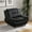 Black, variant on Trumanpick Leather Single Sofa Chair, Modern Comfy Sofa Couch for Living Room, Bedroom, Brown