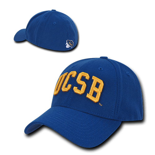 NCAA UCSB University Of Cal Santa Barbara Low Constructed Flex Acrylic Caps Hat 