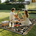 thumbnail image 5 of Fsddascl Grey Orange Black Outdoor Rug for Patio/Deck/Porch, Non-Slip Large Area Rug 4 x 6 Ft, Geometric Ethnic Boho Southwestern Indoor Outdoor Rugs Washable Area Rugs, Camping Rug Carpet, 5 of 5