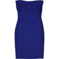 thumbnail image 1 of GUESS Robe Mini Sans Bretelles en Tricot pour Femmes, Bleu, Grand, 1 of 2