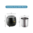thumbnail image 3 of YONGSTYLE 11 Qt. Round Black Countertop Food / Soup Kettle Warmer - 120V, 400W, 3 of 5