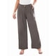 thumbnail image 1 of Pantalones de Vestir de Pierna y Cintura Alta para Mujer. Marrón M, 1 of 7