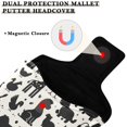 thumbnail image 3 of Haosy Animal Silhouettes Golf Mallet Putter Cover Strong Magnetic Leather Golf Club Headcover Closure, 3 of 7