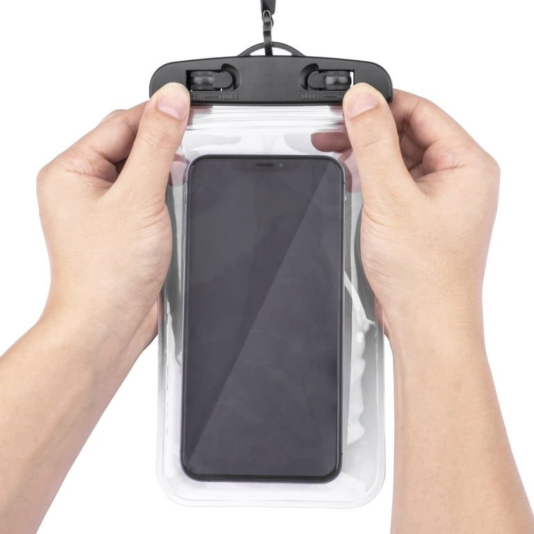 Onn. Universal Waterproof Phone Bag Pouch - Clear - 7 in
