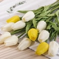 thumbnail image 4 of 10 Uds. De tulipanes falsos de PU, ramo de flores artificiales de tacto Real para decoración de boda, oficina en casa, 4 of 5