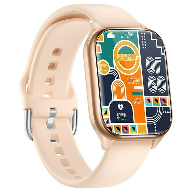 Smart Watch 1.85 Inch Large Screen, Fitness Tracker with Bluetooth Calling, IP67 Waterproof Smartwatch for Men Women, Music Playback, Sports Modes Step Counter, Compatible with Android and iOS