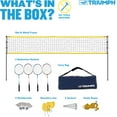 thumbnail image 4 of Triumph Badminton Set with Steel Construction - Family Outdoor Sports Equipment, 4 of 5