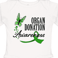 thumbnail image 4 of Inktastic Organ Donation awareness- butterfly green ribbon Boys or Girls Long Sleeve Baby Bodysuit, 4 of 5