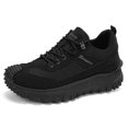 thumbnail image 2 of Men's Lace‑Up Mid‑Top Outdoor Hiking Shoes, Spliced Multi‑Panel Upper Footwear with Deep‑Lug Rugged Thick Outsole for Mountain Trekking and Field Outdoor Activities, 2 of 10