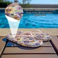 thumbnail image 4 of POLERO Vintage Boho Blossom Flip Flops for Women Beach Arch Support Waterproof Shower Shoes for Daily Walking, 4 of 7