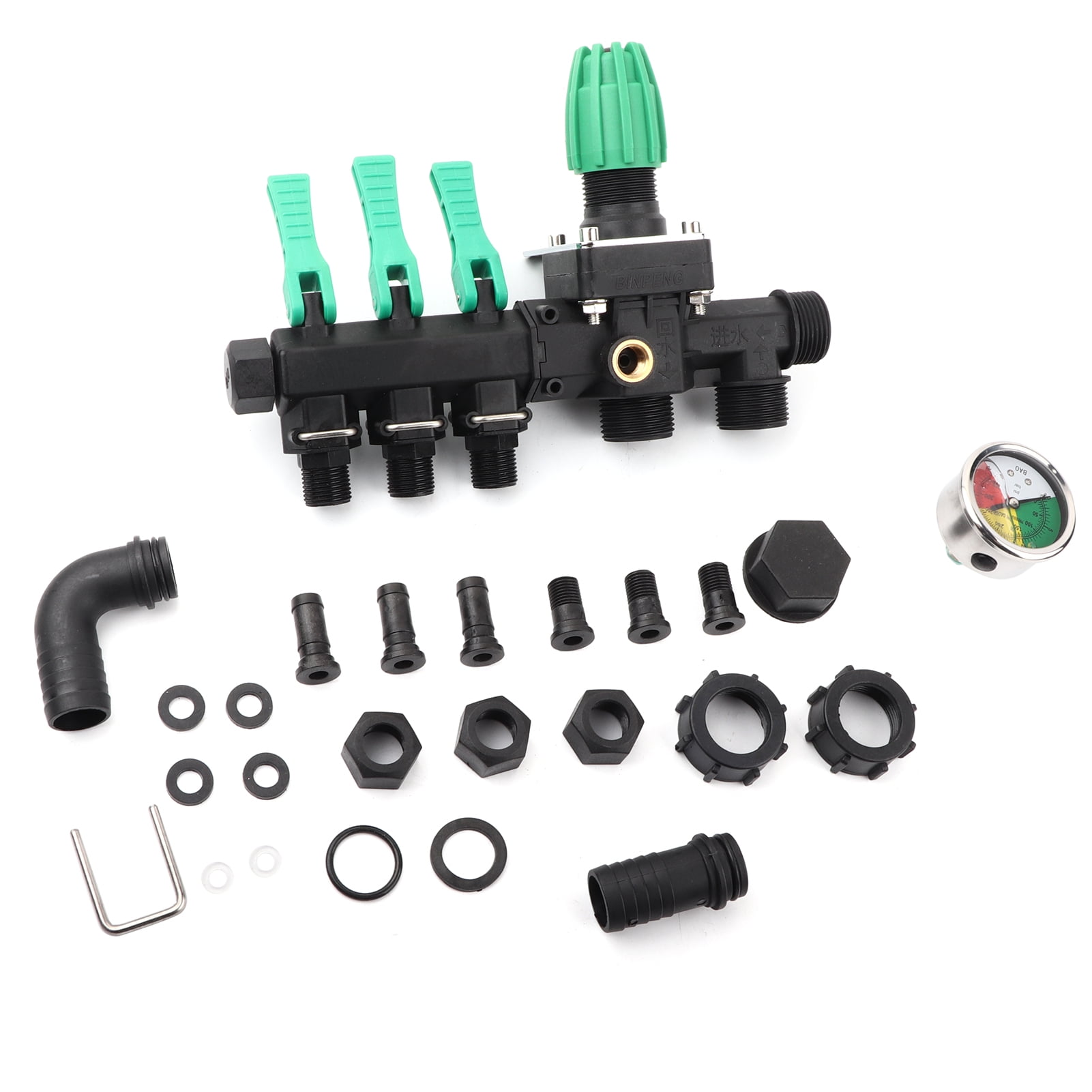 Water Splitter, 3 Way Water Splitter ABS 9 X 3.9 X 6.3in 3 Way Water