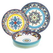 Euro Ceramica  Zanzibar 12 Piece Stoneware Dinnerware Set for 4