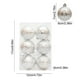 thumbnail image 3 of Juego de 6 Adornos Navideños: Bolas Pequeñas de 6 Cm con Diseño de Casita, Chapadas En Oro, de Plástico Irrompible, Ideales para Colgar En El Árbol o Decorar Cualquier Espacio., 3 of 6