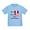 Baby Blue, variant on CafePress - Half Peruvian Half American T Shirt - Cute Toddler T-Shirt, 100% Cotton