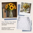 thumbnail image 4 of Unique Bargains Modern Geometric Wide Mouth Glass Flower Vase Clear 4.5"x4.5"x6.3", 4 of 6