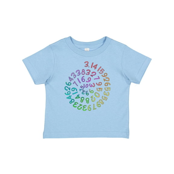Inktastic Pi Day Pi Numerals in Rainbow Spiral Boys or Girls Baby T-Shirt
