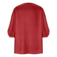 thumbnail image 5 of Niaviben cardigan for women light sweaters for women summer summer cardigans for women lightweight Chiffon Kimono Cardigane Open Front Blouse Tops kimonos for women kimono cardigan Red 2XL, 5 of 5